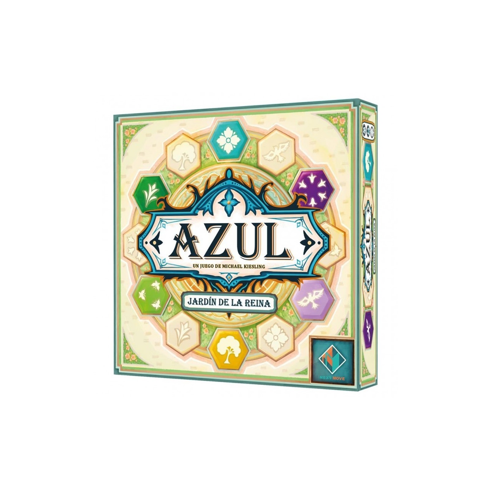 Juego mesa azul jardin la reina