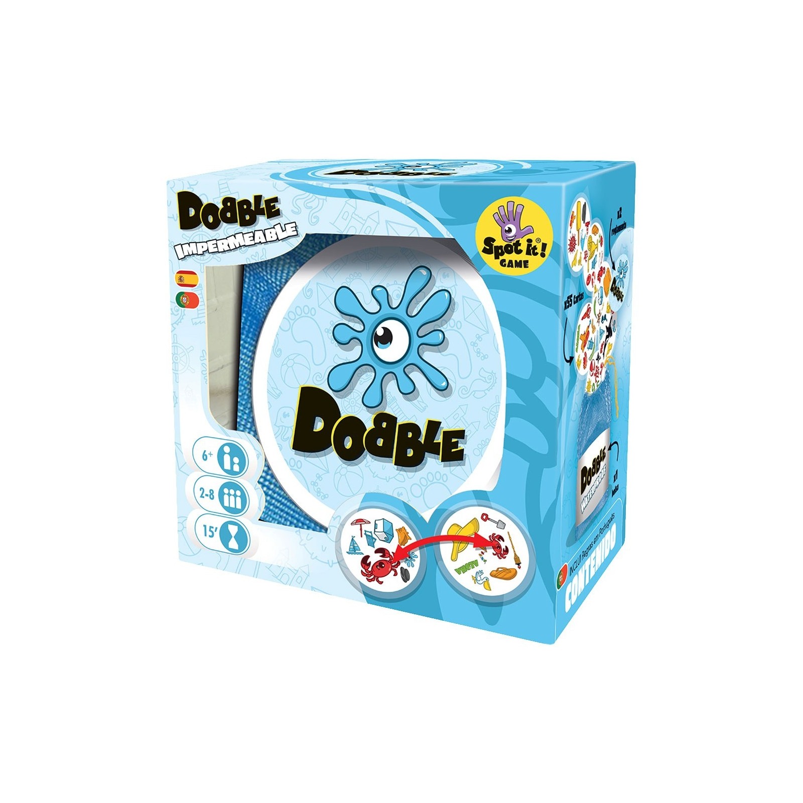 Juego mesa dobble waterproof pegi 7