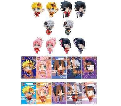 Set figuras con postales megahouse naruto