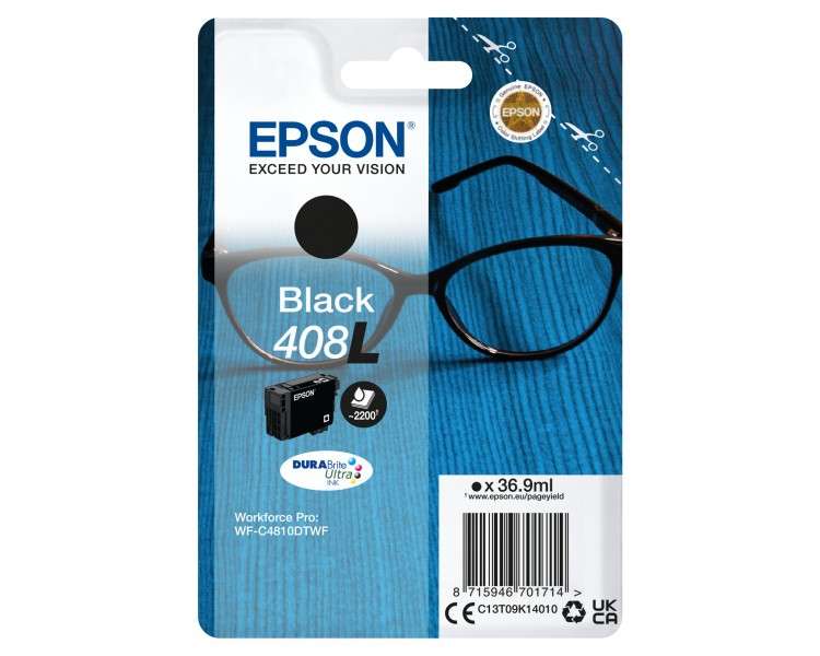 Cartucho tinta epson 408l negro durabrite