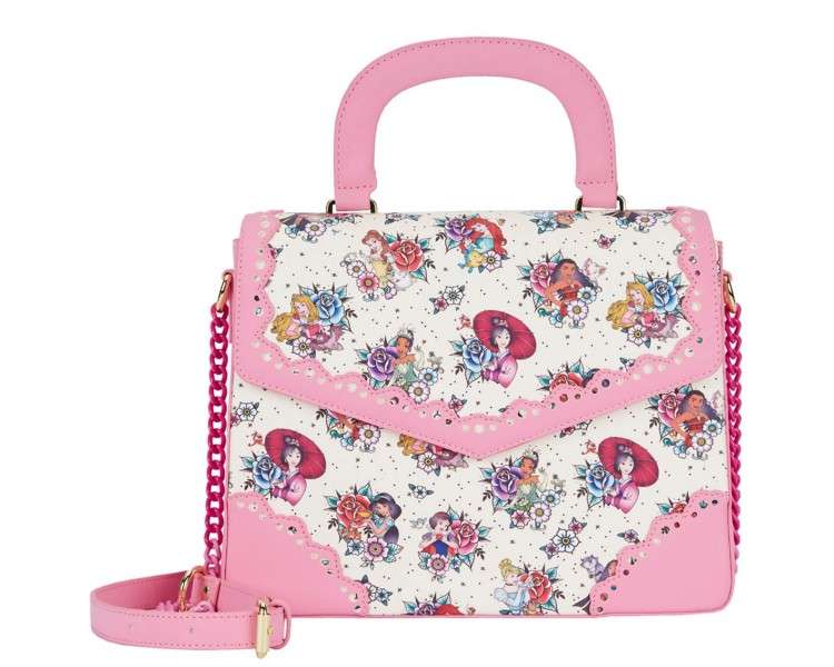 Bolso loungefly disney princesas tatuajes aop