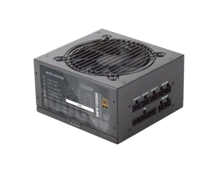 ph2FUENTE DE ALIMENTACIoN FULL MODULAR MPB1000M h2La MPB1000M es una fuente de alimentacion ATX DC DC de 1000W con certificado 