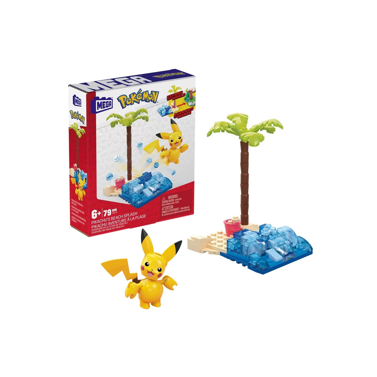 Figura mattel mega construx pokemon pikachu