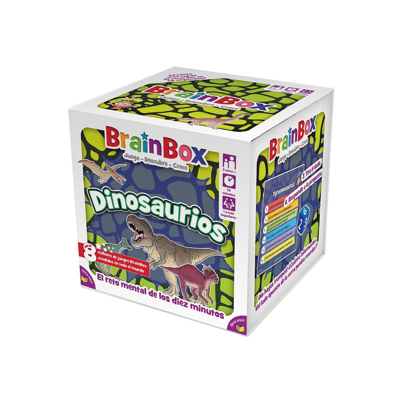 Juego mesa brainbox dinosaurios pegi 5