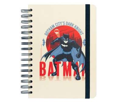 Cuaderno a5 tapa forrada dc comics