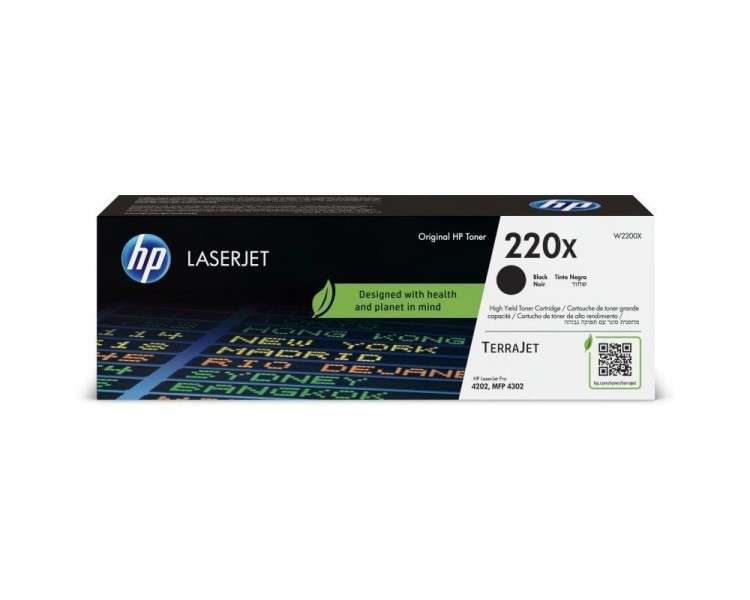 pLos cartuchos de toner Original HP TerraJet de proxima generacion y el embalaje se han disenado para una menor huella de carbo