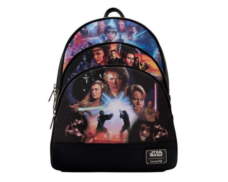 Mini mochila loungefly star wars trilogia