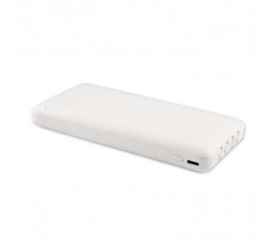 COOLBOX POWERBANK 10K MAH BLANCO CABLES INTEGRADOS