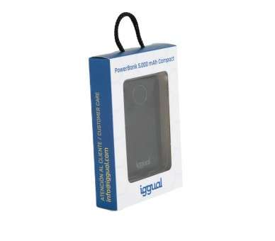 iggual PowerBank 5000 mAh PB5k Compact negro