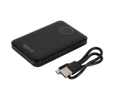 iggual PowerBank 5000 mAh PB5k Compact negro