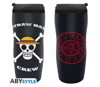 Taza viaje abystyle one piece logo