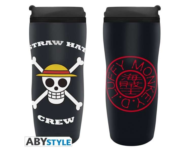 Taza viaje abystyle one piece logo