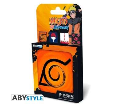 Set 4 posavasos naruto shippuden 