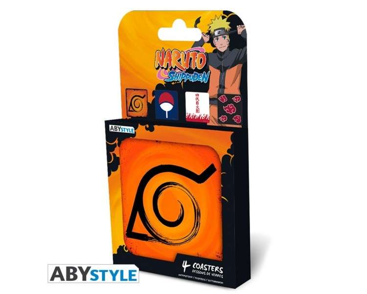 Set 4 posavasos naruto shippuden 