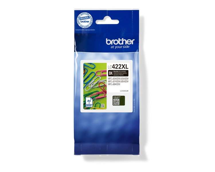 Cartucho tinta brother lc422xlbk negro 3000