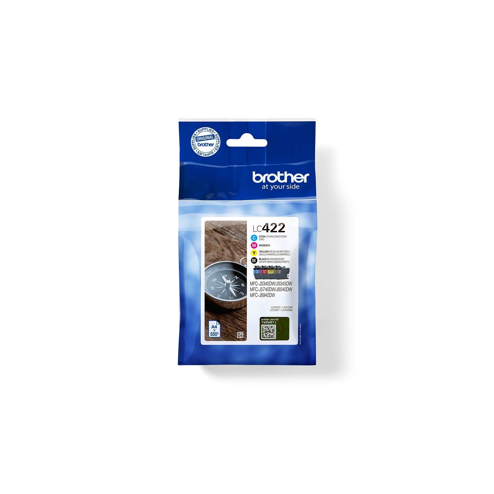 Pack cartuchos tinta brother lc422val negro