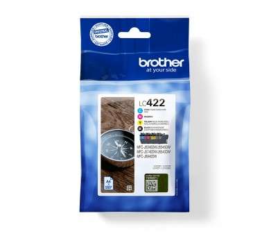 Pack cartuchos tinta brother lc422val negro