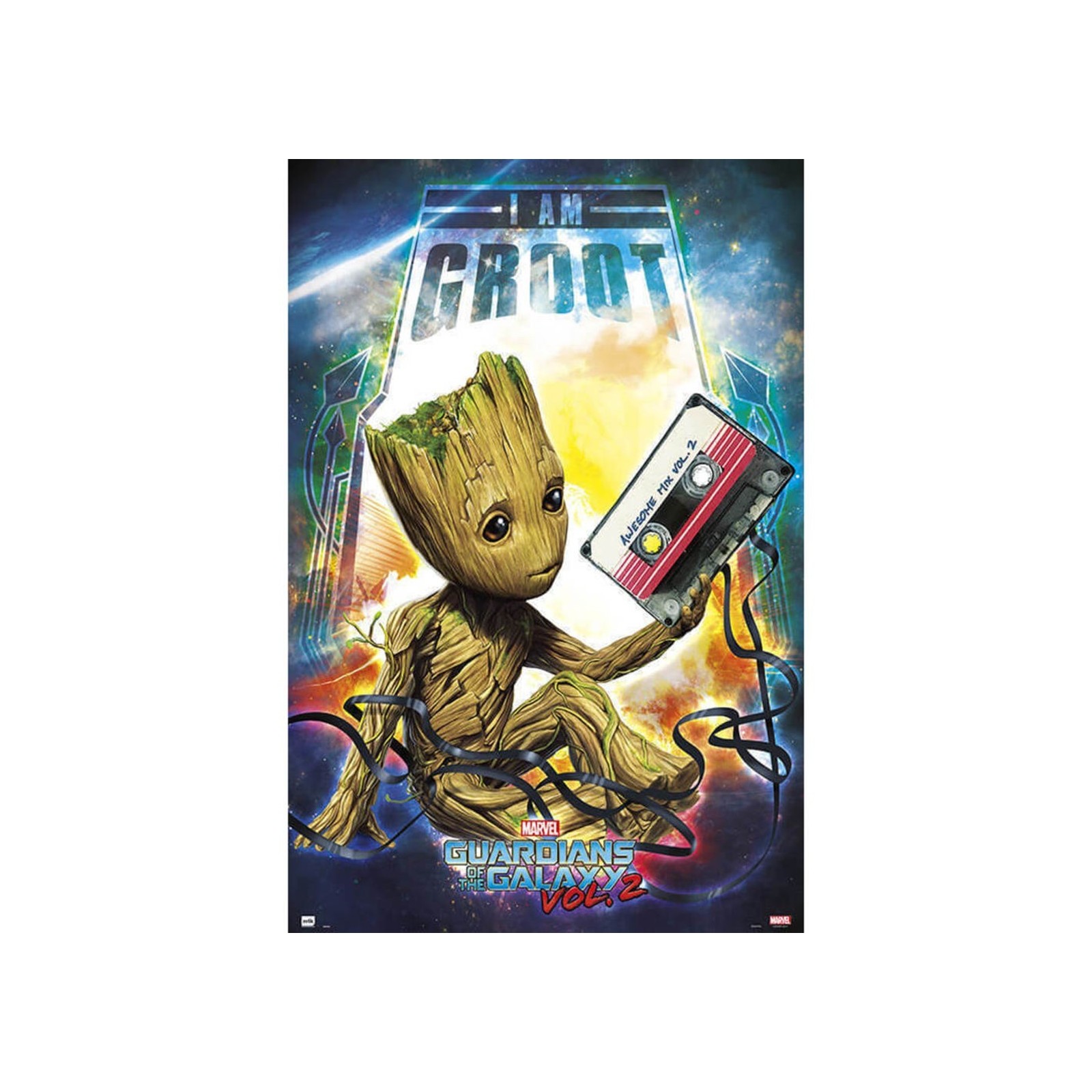 Poster marvel guardianes la galaxia 2