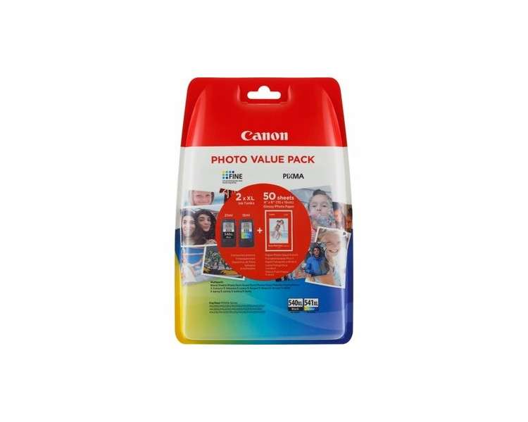 Multipack canon pg 540l cl 541xl papel