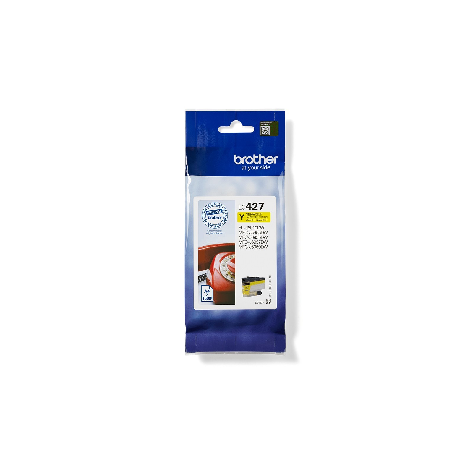 Cartucho tinta brother lc427y amarillo 1500