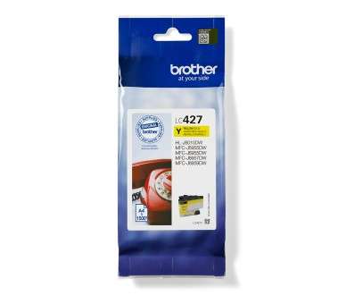 Cartucho tinta brother lc427y amarillo 1500