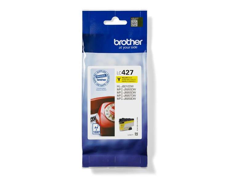 Cartucho tinta brother lc427y amarillo 1500