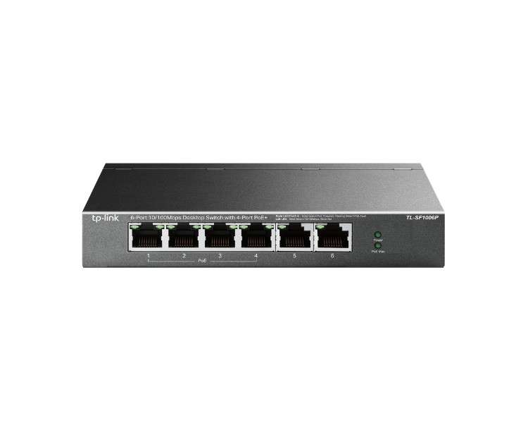 Switch 6 puertos tp link tl sf1006p 10