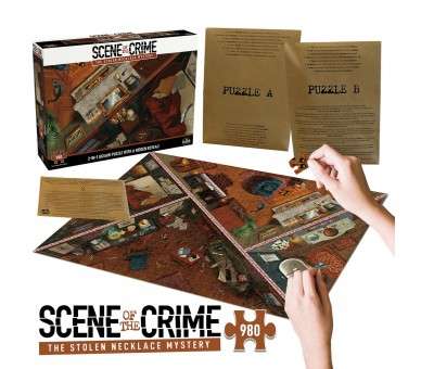 Juego mesa puzzle escena del crimen