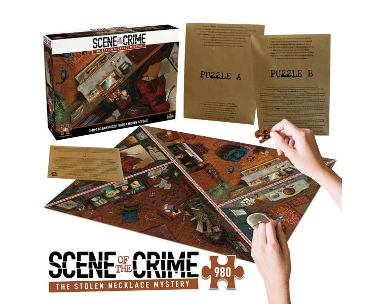 Juego mesa puzzle escena del crimen