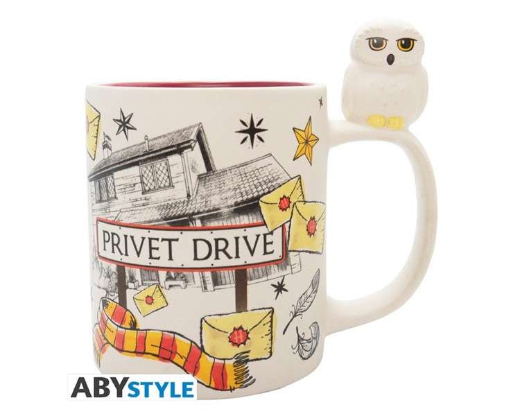 Taza 3d abystyle harry potter hedwig