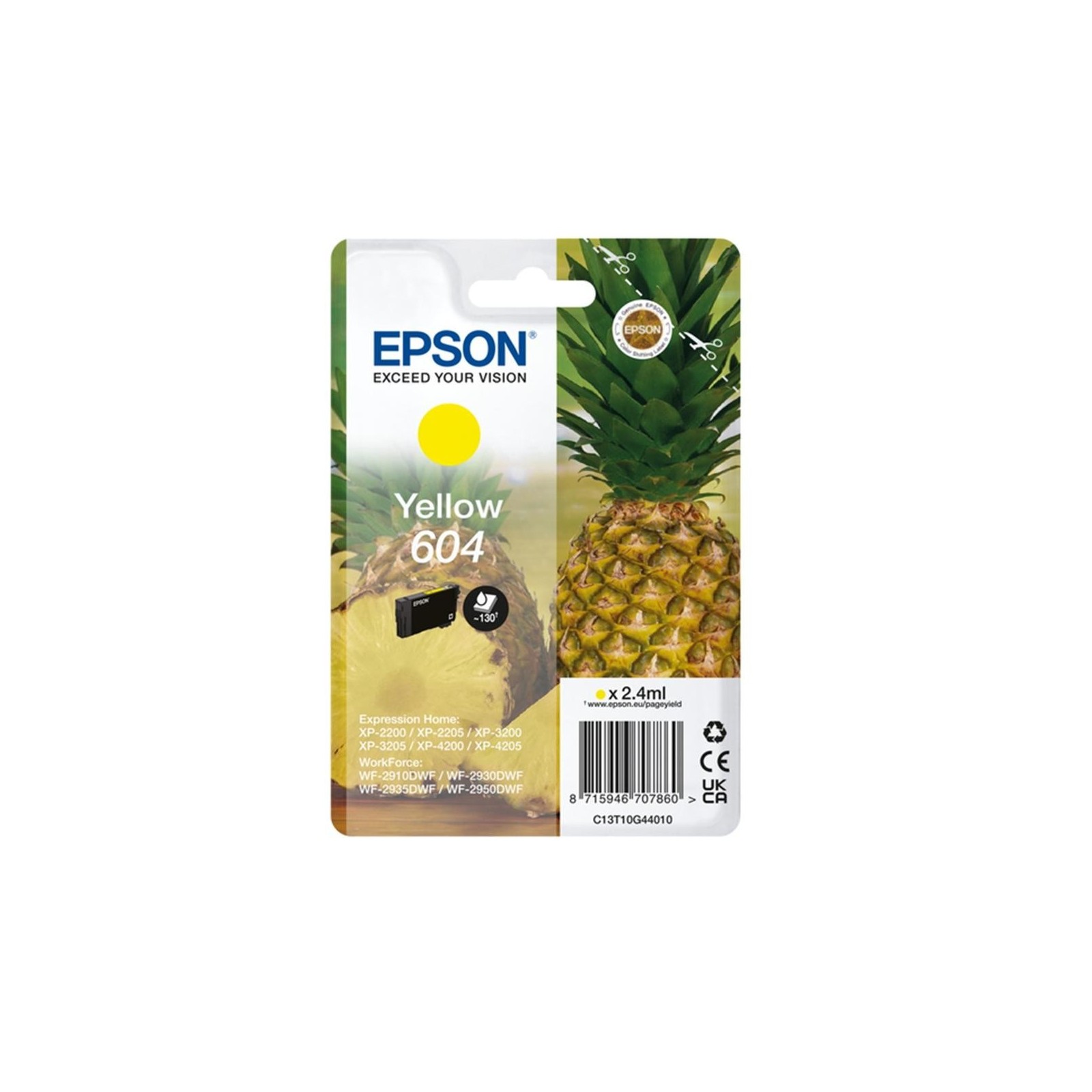 Cartucho epson 604 amarillo c13t10g44010 xp2200