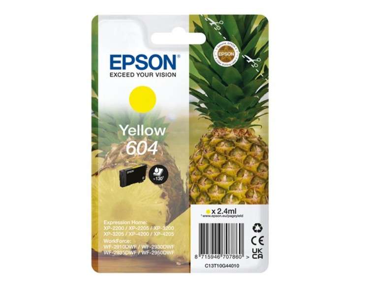 Cartucho epson 604 amarillo c13t10g44010 xp2200