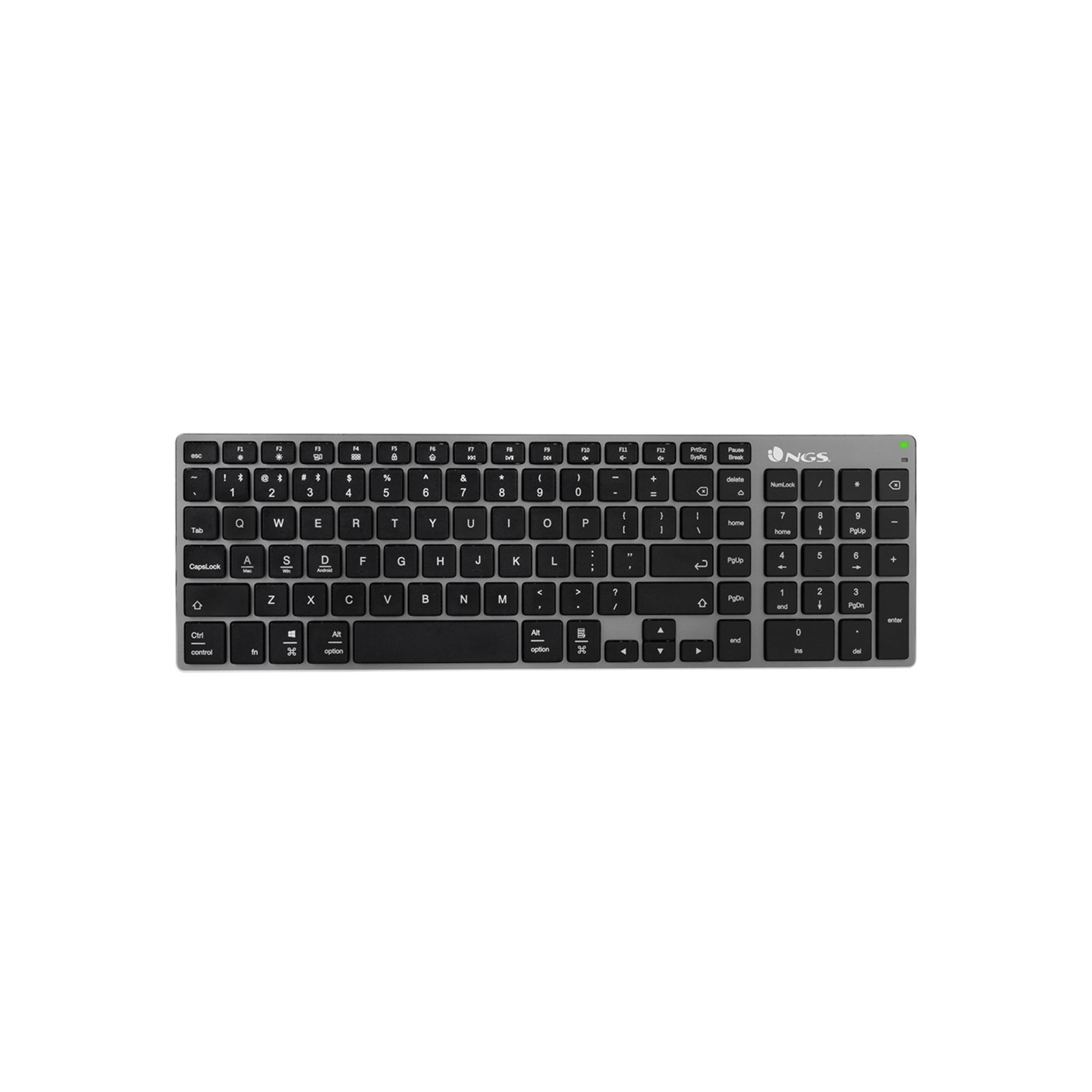 Teclado inalambrico recargable ngs fortune bt