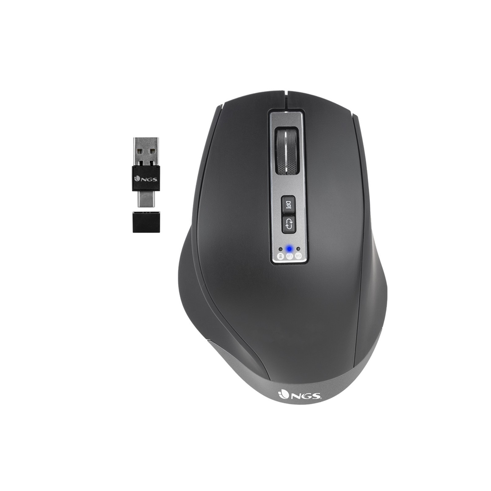 Raton multidispositivo inalambrico recargable ngs blur rb