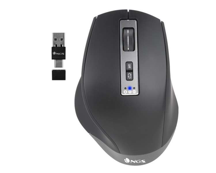 Raton multidispositivo inalambrico recargable ngs blur rb