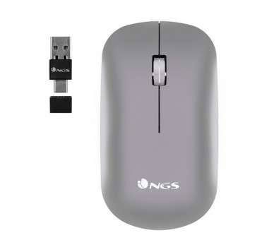 Raton multidispositivo inalambrico recargable ngs snoop rb