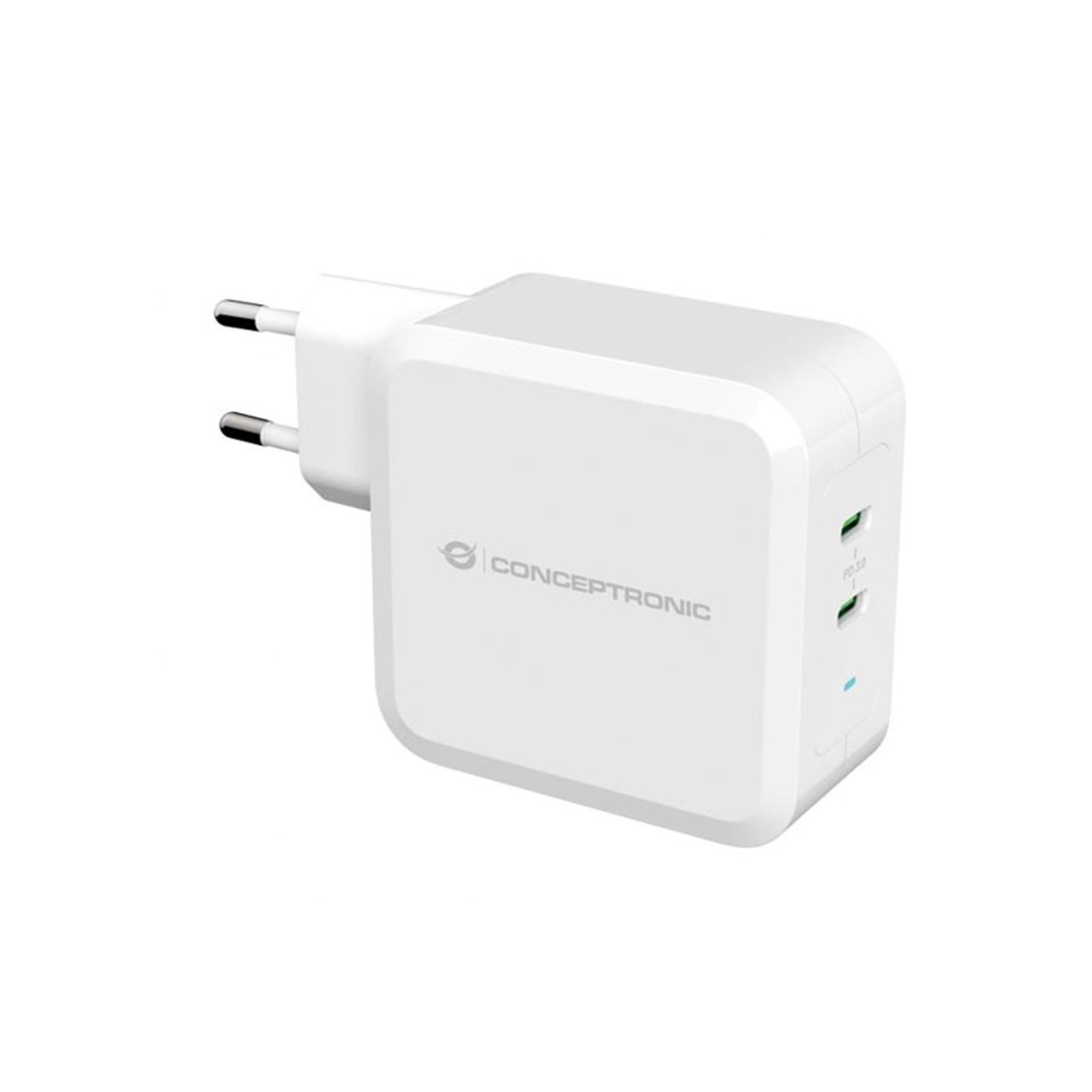 Cargador conceptronic pd 2 puertos usb c