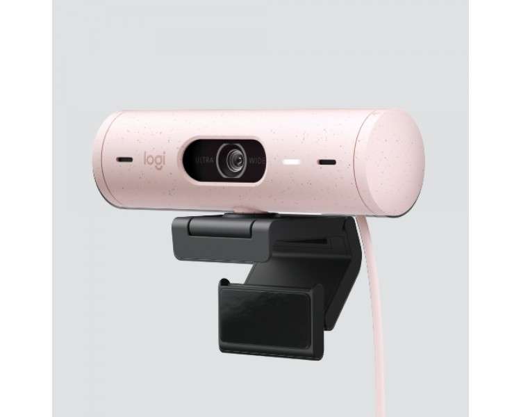 Webcam logitech brio 500 rosa full