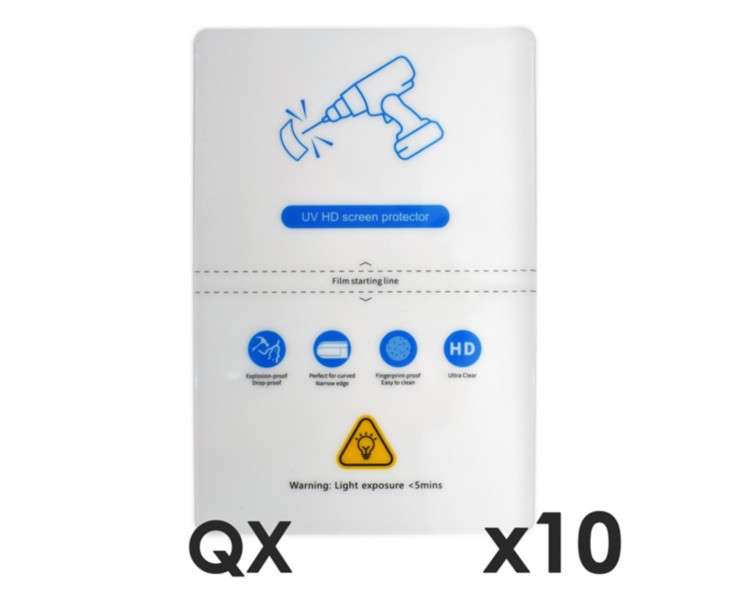 Laminas fijacion qcharx hidrogel hd qx