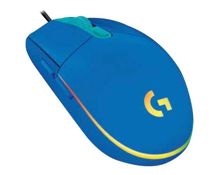 Mouse raton logitech g102 lightsync azul