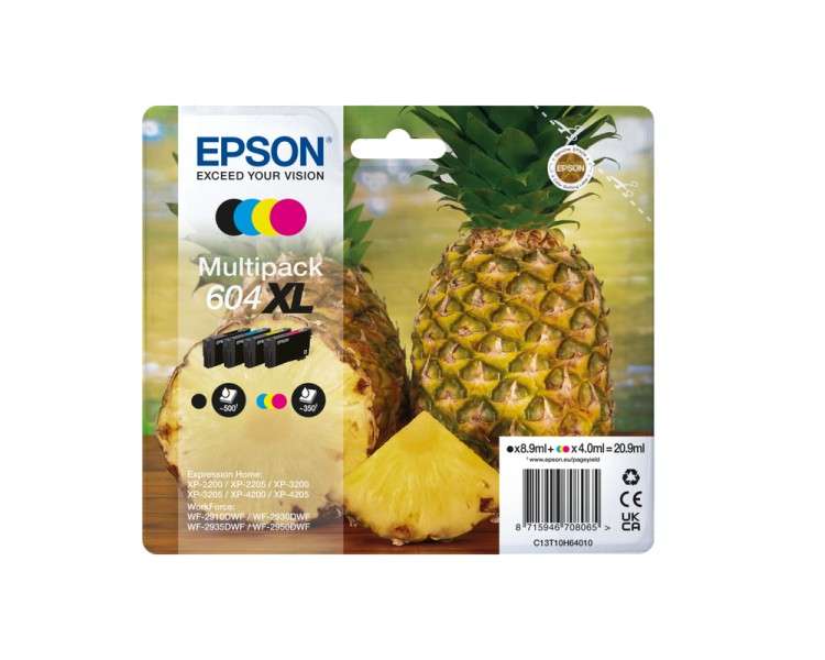 Multipack epson 604xl c13t10h64010 xp2200 wf 2910