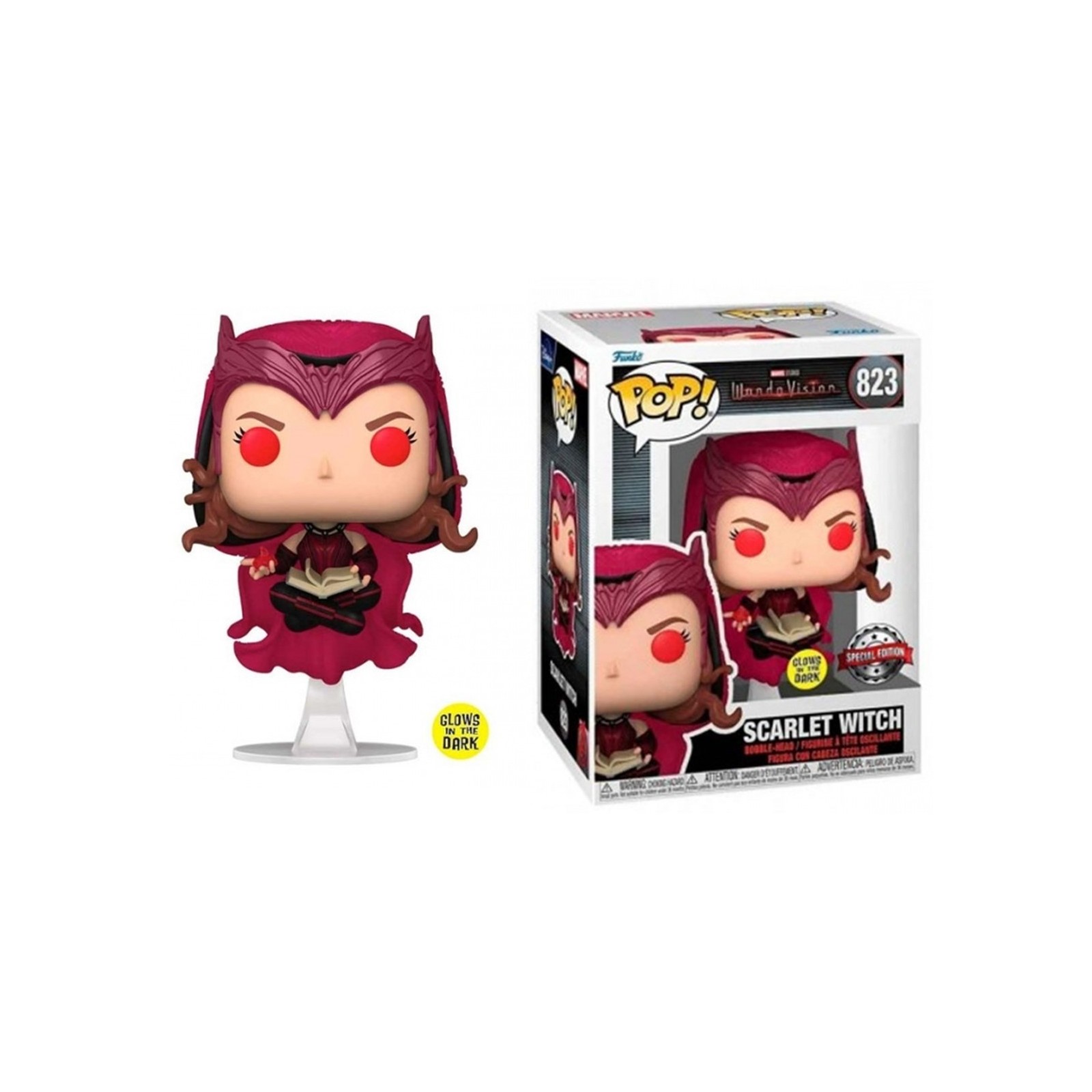 Funko pop marvel wandavision glows scarlet