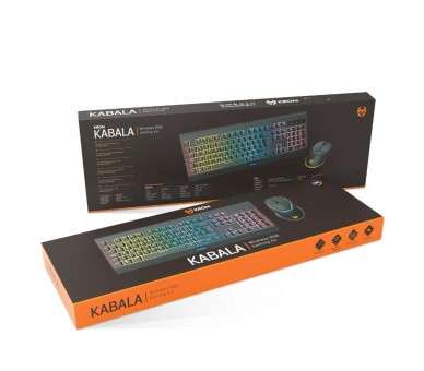 KROM KABALA Kit Teclado y Raton Wireless RGB SP