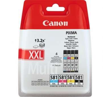 Cartucho tinta canon cli 581xxl negro cian