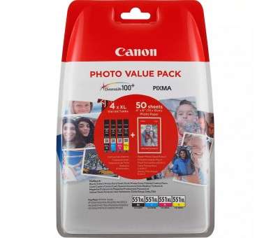 Multipack canon cli 551xl b c m