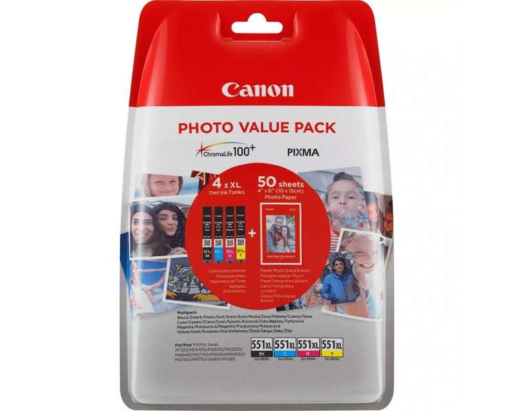 Multipack canon cli 551xl b c m