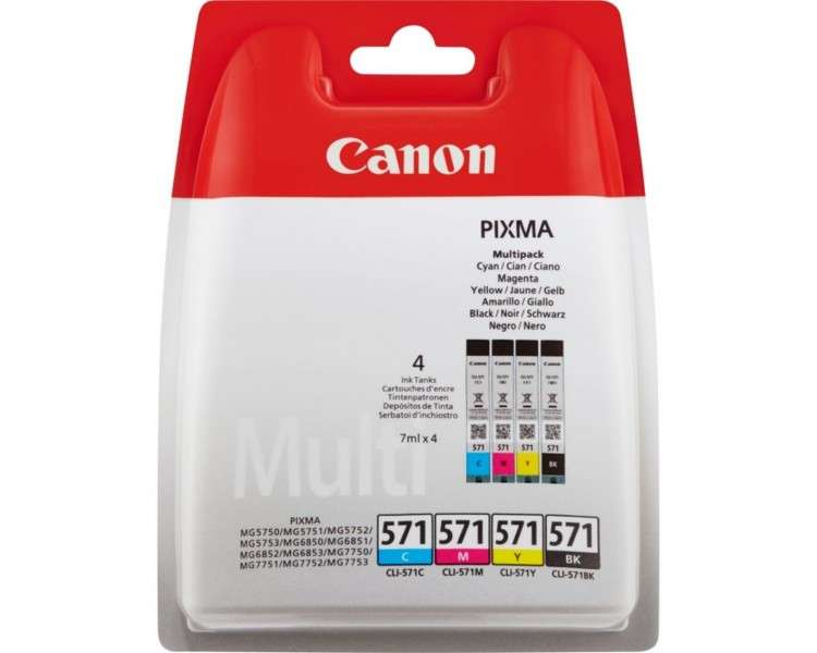 Multipack canon cli 571 c m y