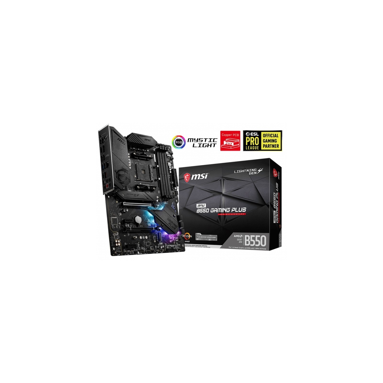 MSI Placa Base MPG B550 GAMING PLUS ATX AM4