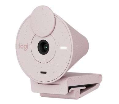 Webcam logitech brio 300 rosado full