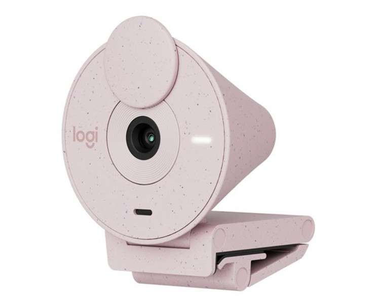 Webcam logitech brio 300 rosado full